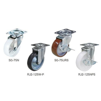 自在型プレート式キャスター TO-7027-10Y