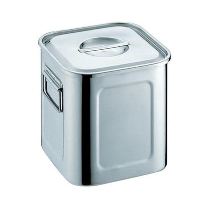 UK 18-8深型角キッチンポット 13.5cm