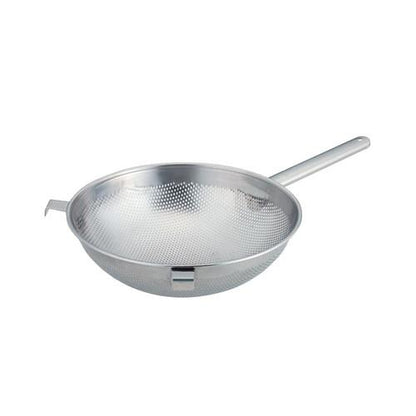 UK 18-8パンチングストレーナー(フック付) 24cm