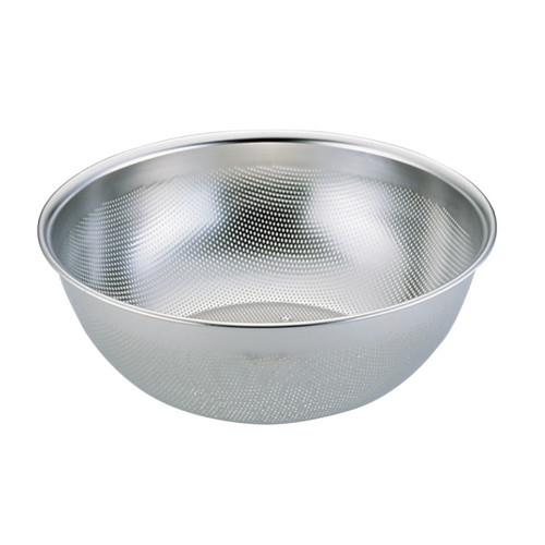 UK 18-8 HACCPパンチングボールザル深型 24cm