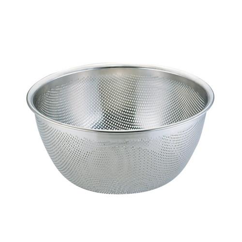 UK 18-8 HACCP パンチング浅型ザル 35cm
