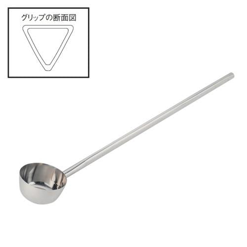 PE 18-8長柄ヒシャク 三角グリップ 15cm